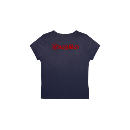 HELLO SAWADIKA INDIGO BABY TEE