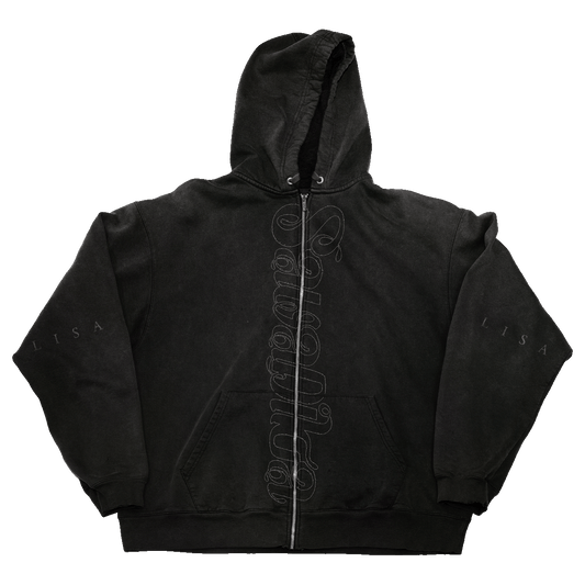 SAWADIKA BLACK ZIP HOODIE