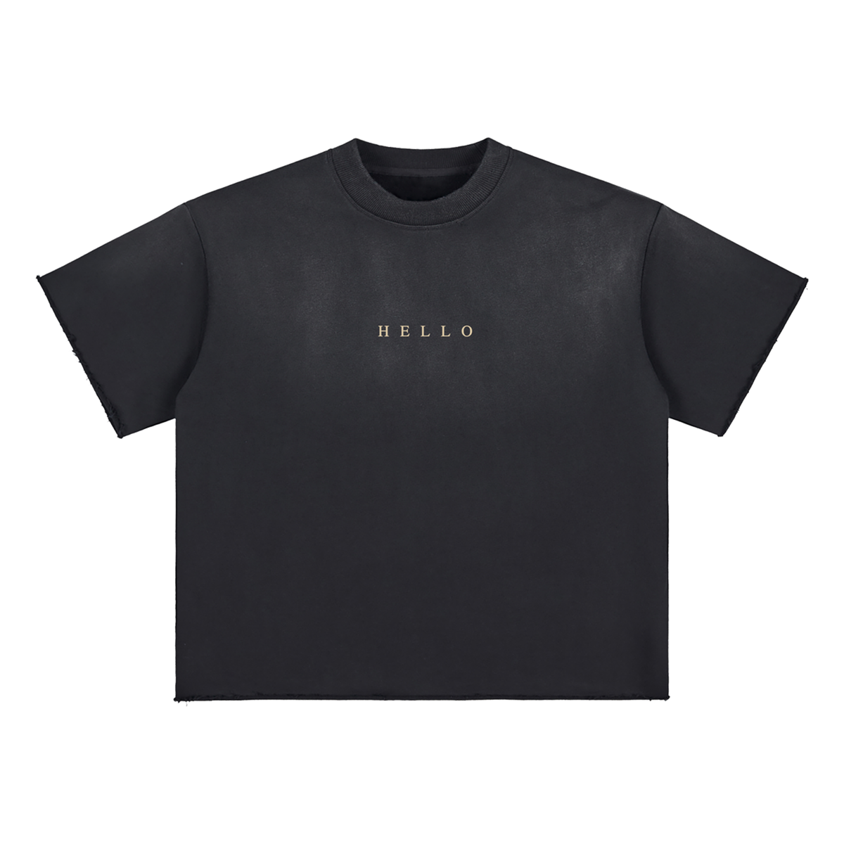 HELLO SAWADIKA SUN FADE BLACK TEE